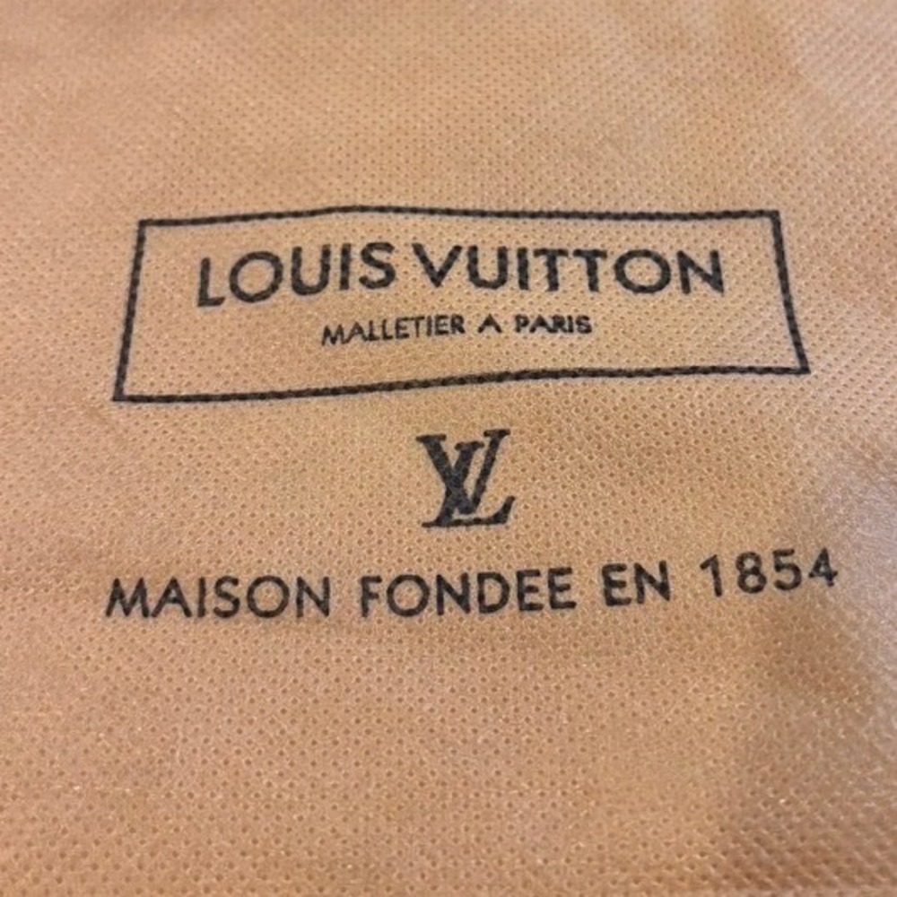 Louis Vuitton Tan Drawstring Dust Bag Logo Print Storage Pouch 16x12.5 - Picture 2 of 5